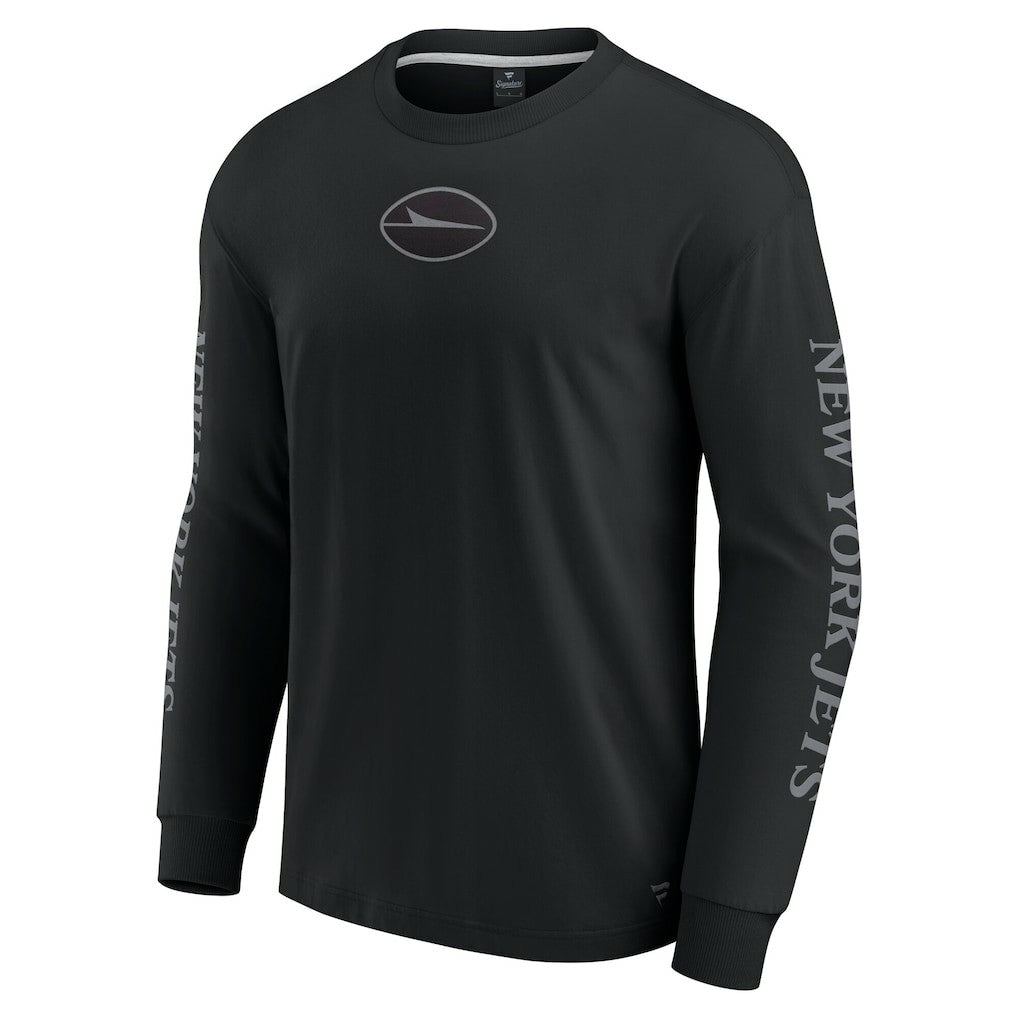New York Jets Unisex Elements Strive Long Sleeve T-Shirt Black