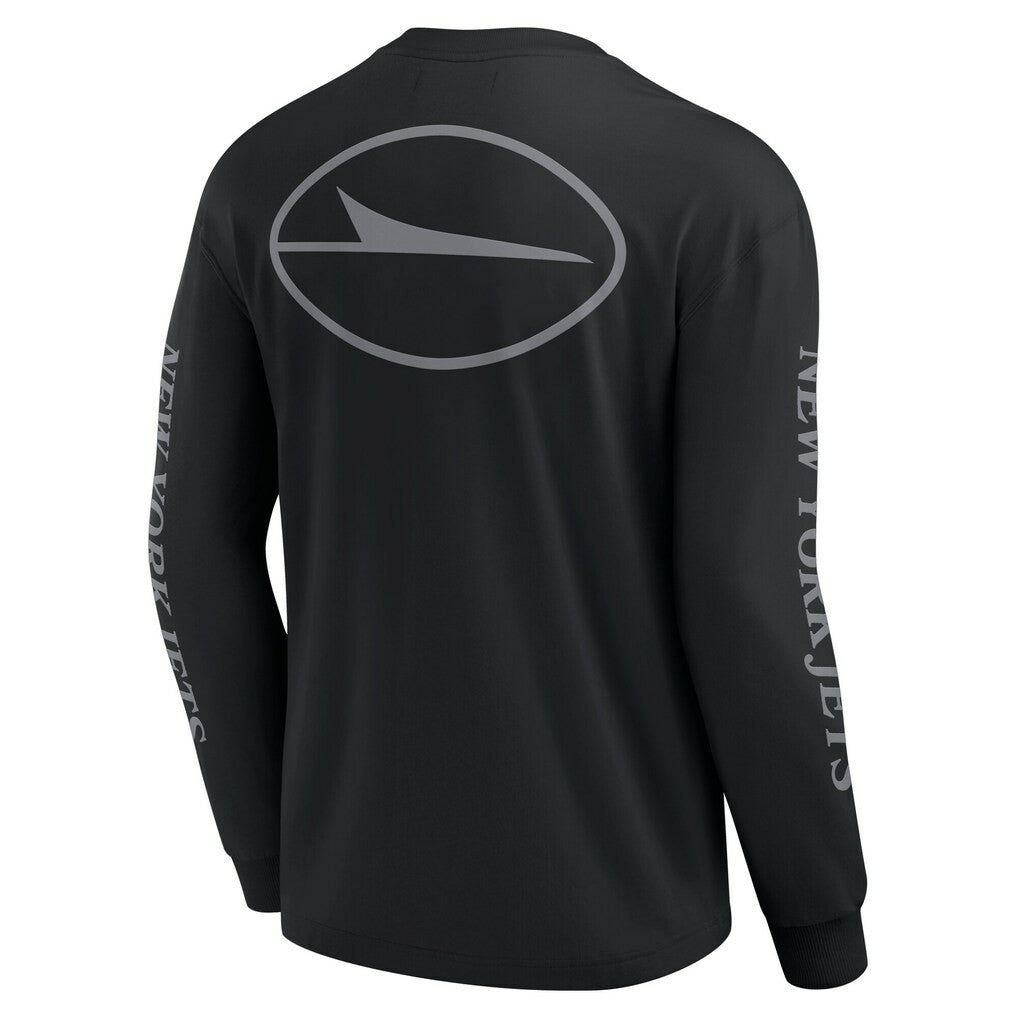New York Jets Unisex Elements Strive Long Sleeve T-Shirt Black