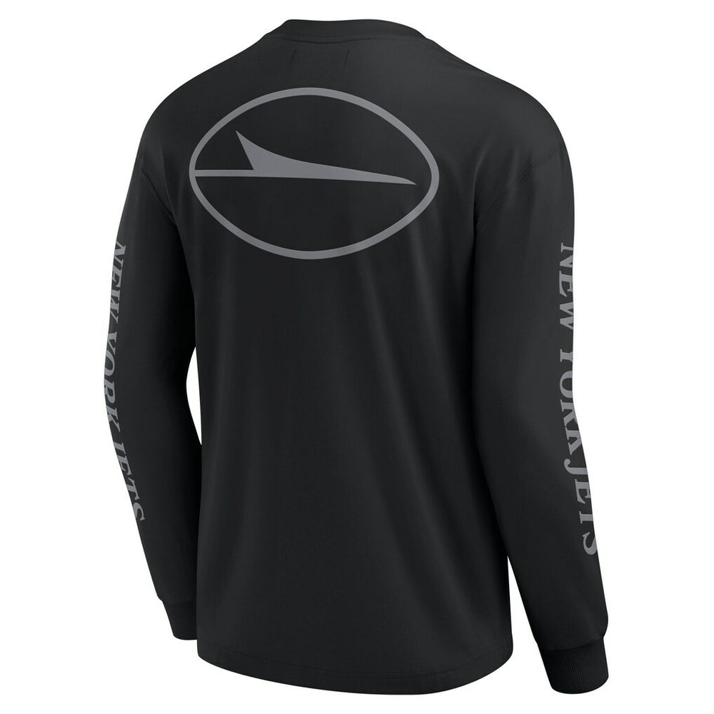 New York Jets Unisex Elements Strive Long Sleeve T-Shirt Black