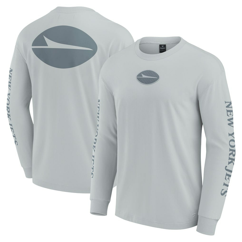 New York Jets Unisex Elements Strive Long Sleeve T-Shirt Gray