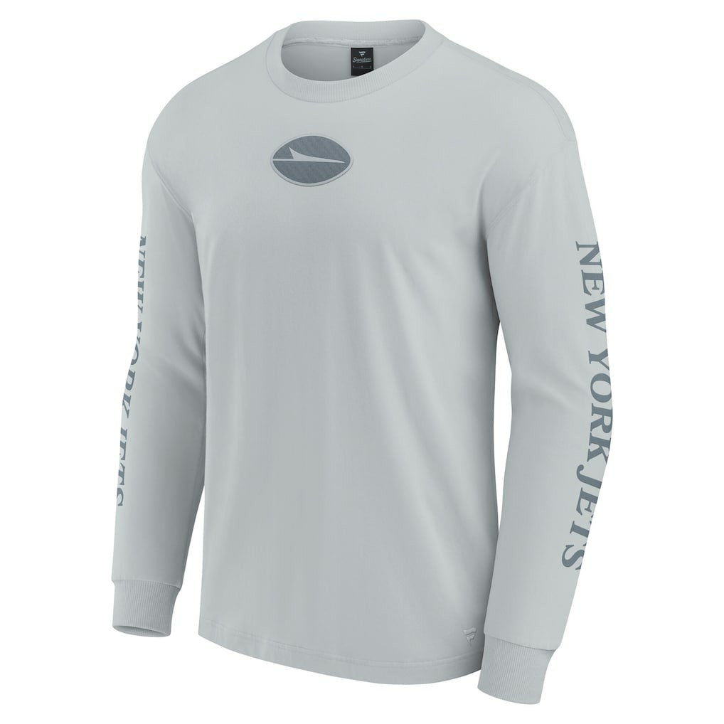 New York Jets Unisex Elements Strive Long Sleeve T-Shirt Gray