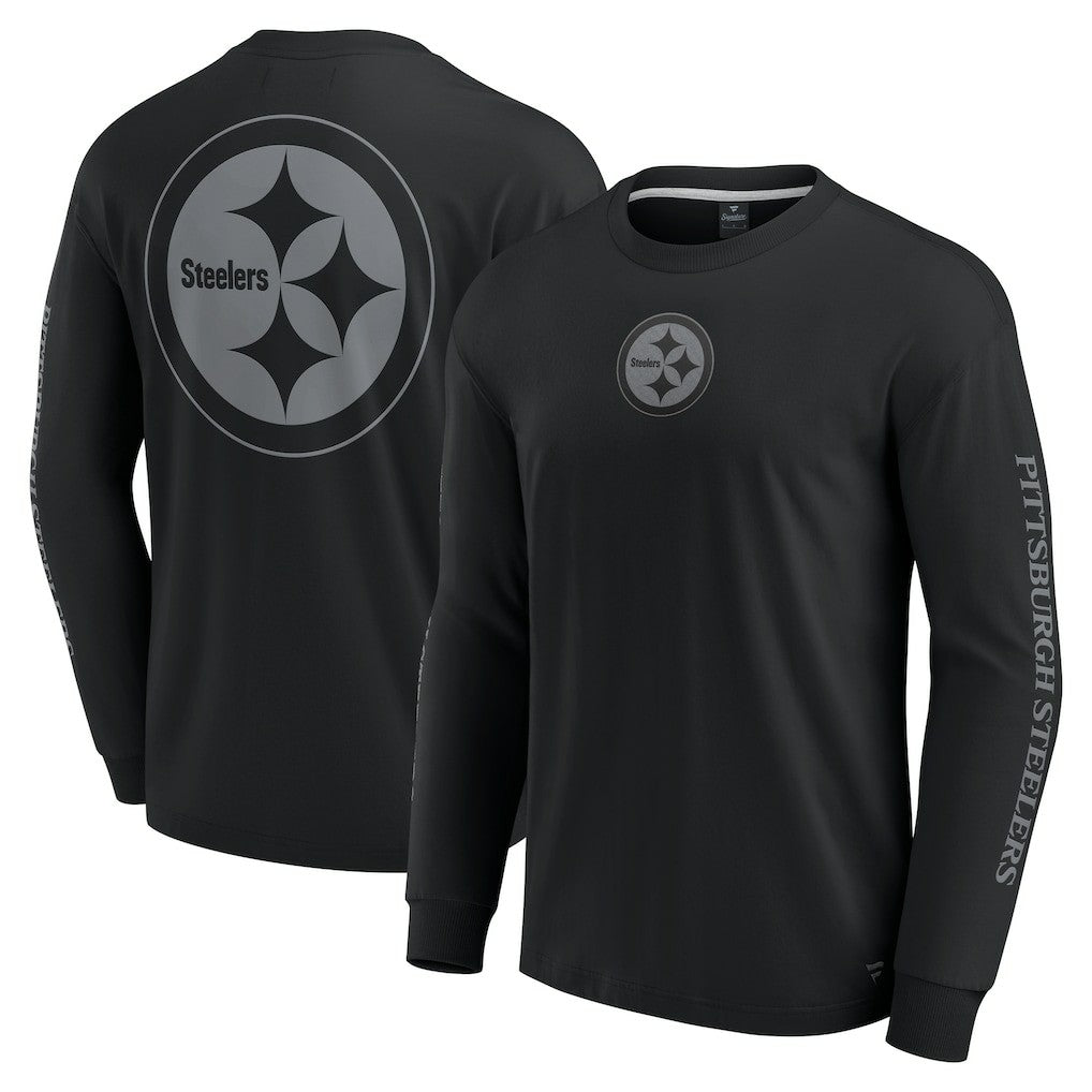 Pittsburgh Steelers Unisex Elements Strive Long Sleeve T-Shirt Black