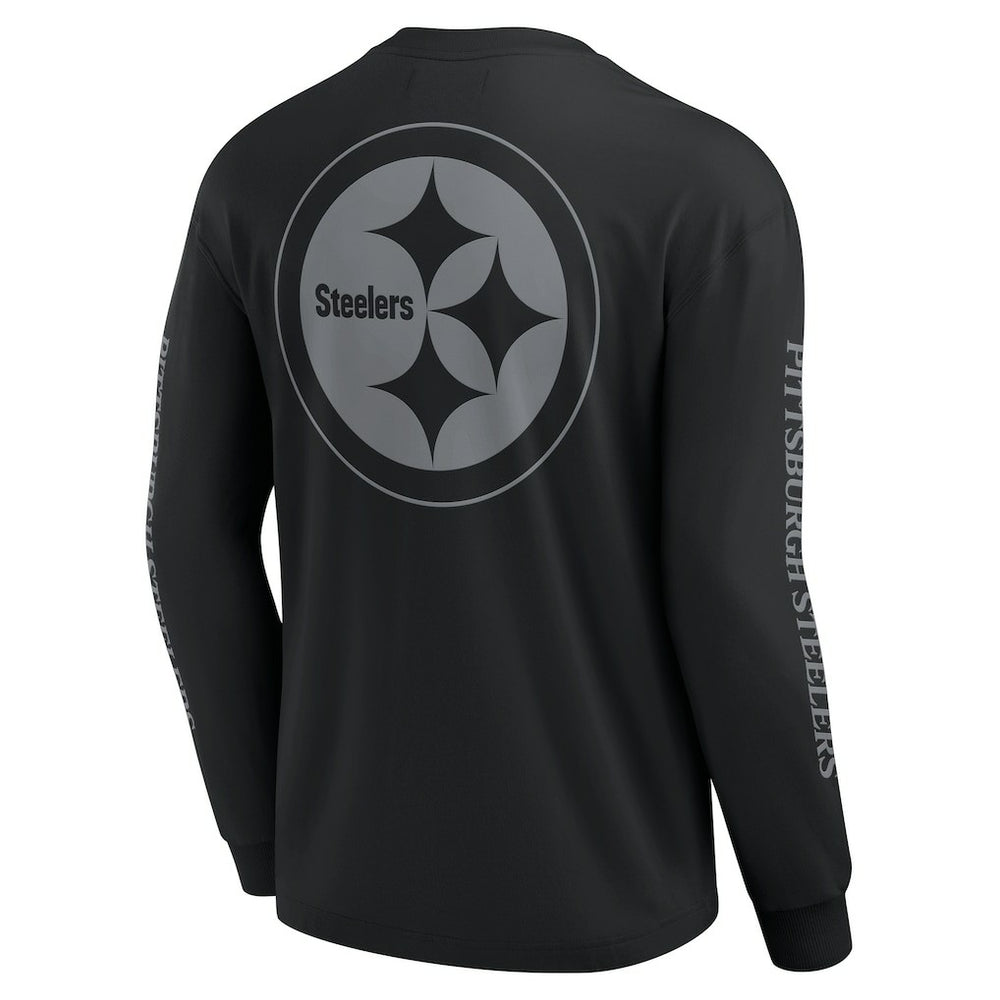 Pittsburgh Steelers Unisex Elements Strive Long Sleeve T-Shirt Black
