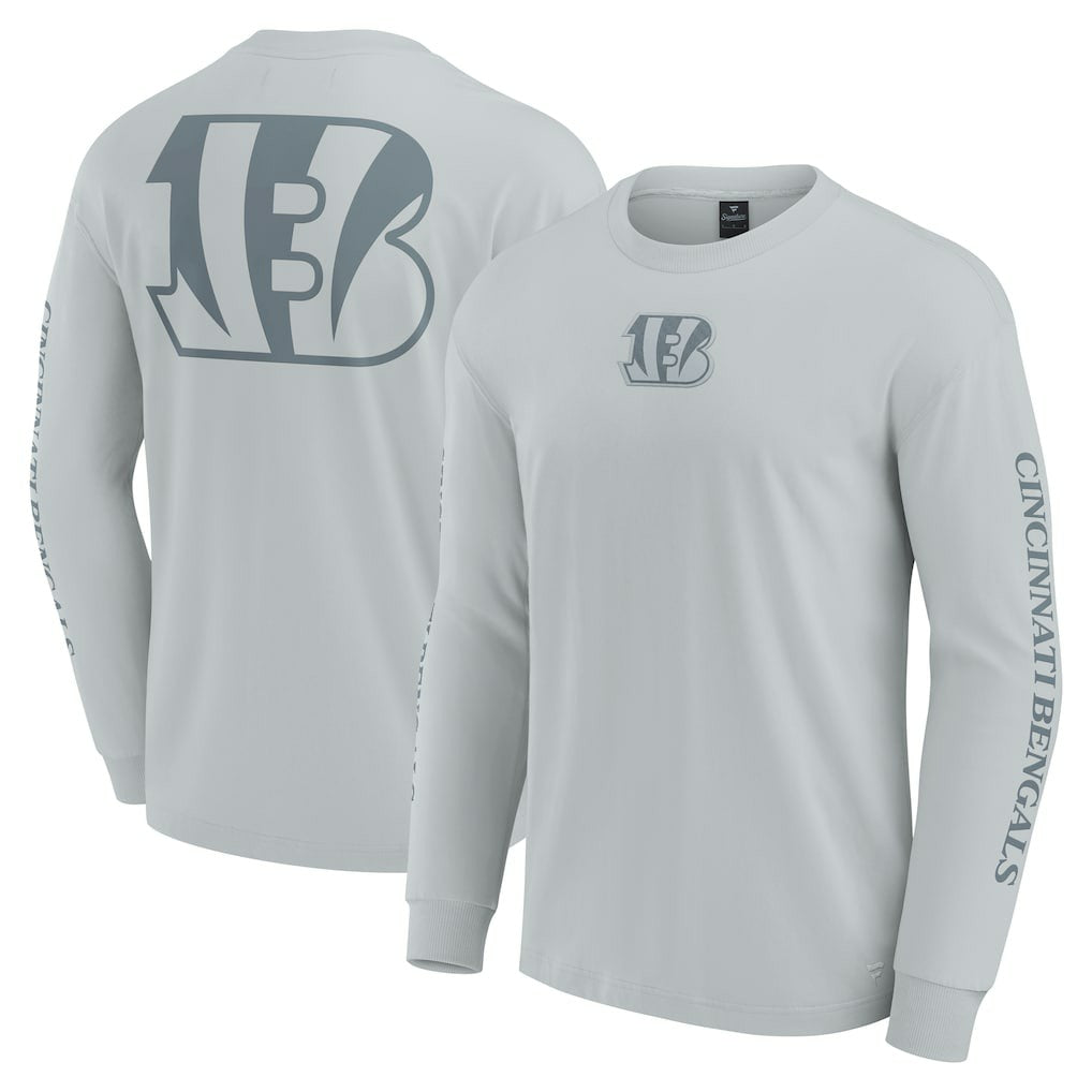 Cincinnati Bengals Unisex Elements Strive Long Sleeve T-Shirt Gray
