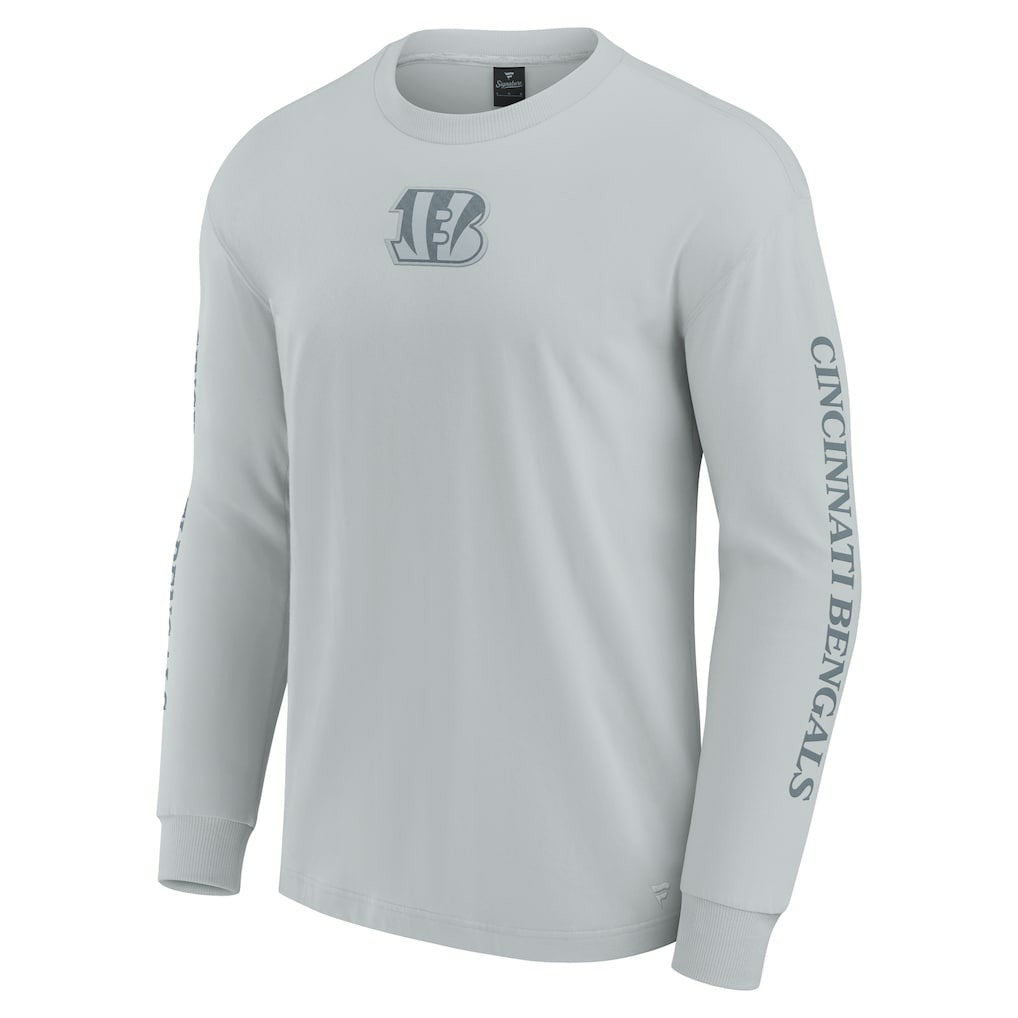 Cincinnati Bengals Unisex Elements Strive Long Sleeve T-Shirt Gray