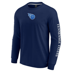 Tennessee Titans Unisex Elements Strive Long Sleeve T-Shirt Navy