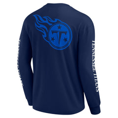 Tennessee Titans Unisex Elements Strive Long Sleeve T-Shirt Navy