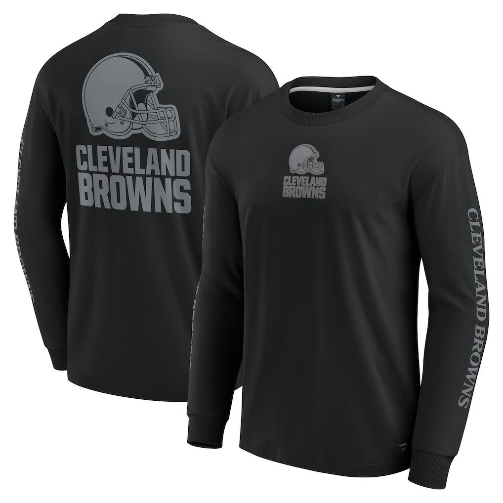 Cleveland Browns Unisex Elements Strive Long Sleeve T-Shirt Black