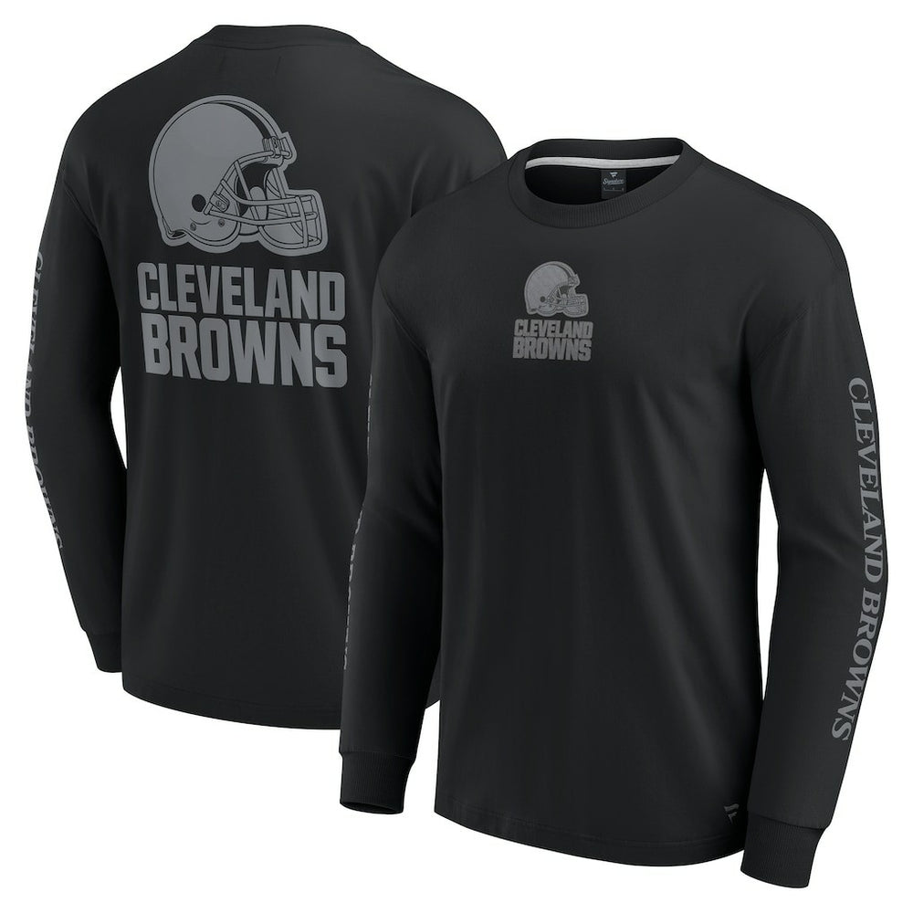 Cleveland Browns Unisex Elements Strive Long Sleeve T-Shirt Black