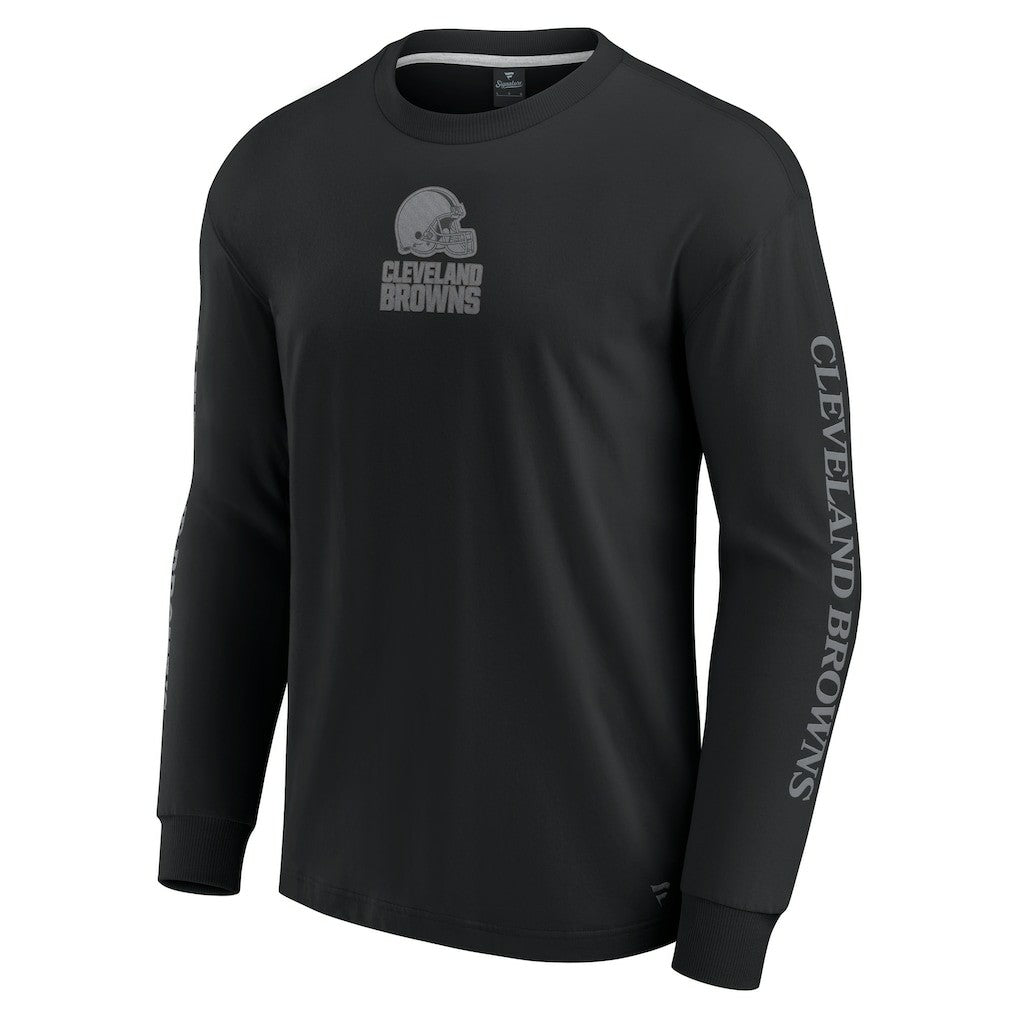 Cleveland Browns Unisex Elements Strive Long Sleeve T-Shirt Black