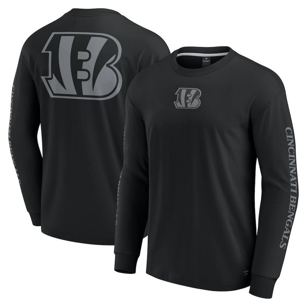 Cincinnati Bengals Unisex Elements Strive Long Sleeve T-Shirt Black