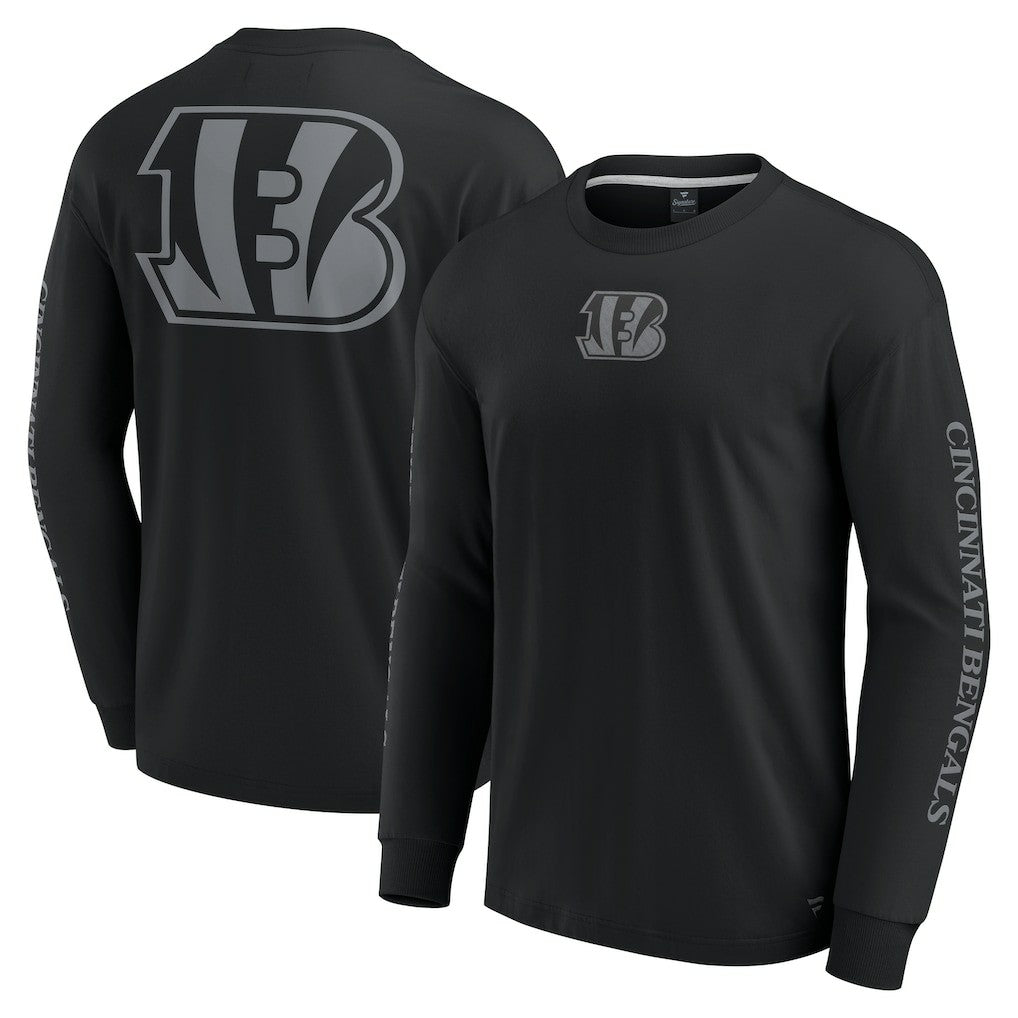 Cincinnati Bengals Unisex Elements Strive Long Sleeve T-Shirt Black