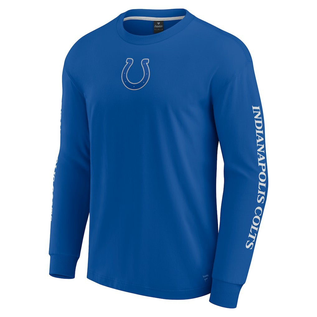 Indianapolis Colts Unisex Elements Strive Long Sleeve T-Shirt Royal