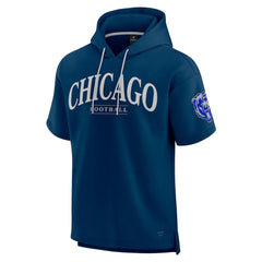Chicago Bears Unisex Elements Ready Short Sleeve Pullover Hoodie Navy