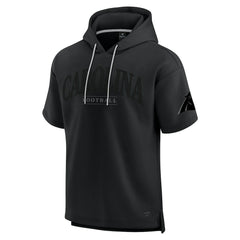 Carolina Panthers Unisex Elements Ready Short Sleeve Pullover Hoodie Black