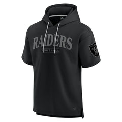 Las Vegas Raiders Unisex Elements Ready Short Sleeve Pullover Hoodie Black