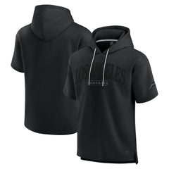 Los Angeles Chargers Unisex Elements Ready Short Sleeve Pullover Hoodie Black