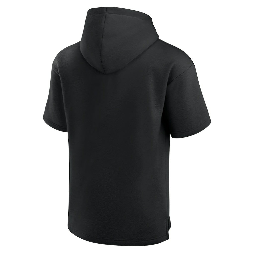 Los Angeles Chargers Unisex Elements Ready Short Sleeve Pullover Hoodie Black