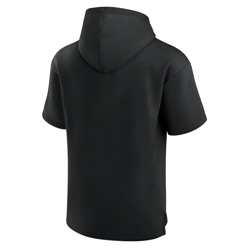 Los Angeles Chargers Unisex Elements Ready Short Sleeve Pullover Hoodie Black
