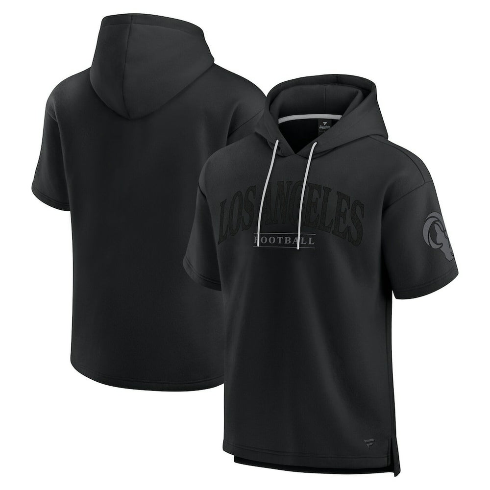 Los Angeles Rams Unisex Elements Ready Short Sleeve Pullover Hoodie Black