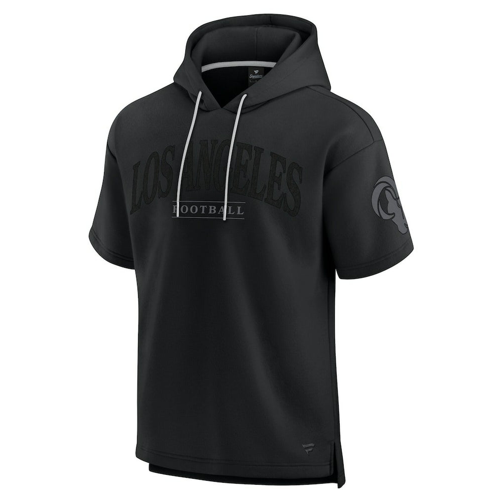 Los Angeles Rams Unisex Elements Ready Short Sleeve Pullover Hoodie Black