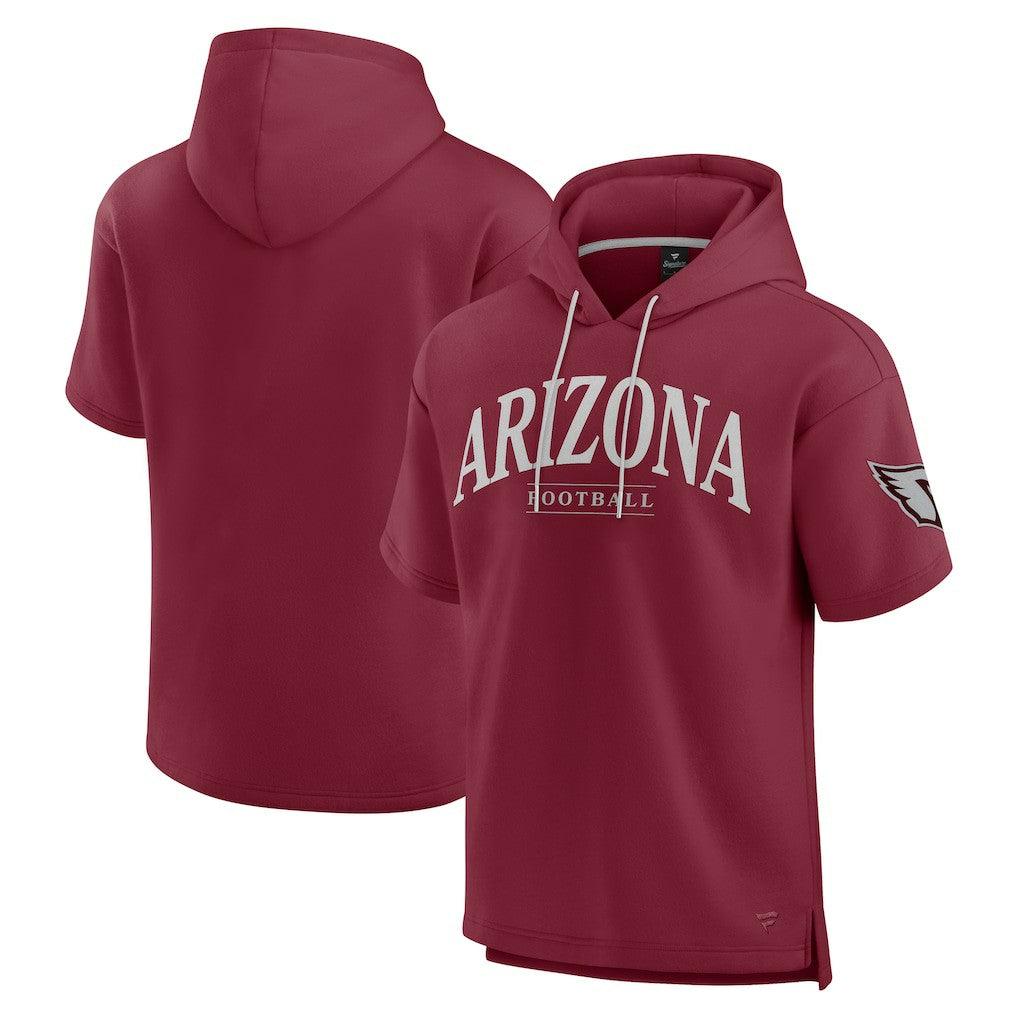 Arizona Cardinals Unisex Elements Ready Short Sleeve Pullover Hoodie Cardinal
