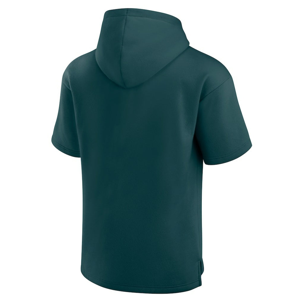 Philadelphia Eagles Unisex Elements Ready Short Sleeve Pullover Hoodie Green