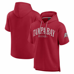 Tampa Bay Buccaneers Unisex Elements Ready Short Sleeve Pullover Hoodie Cardinal