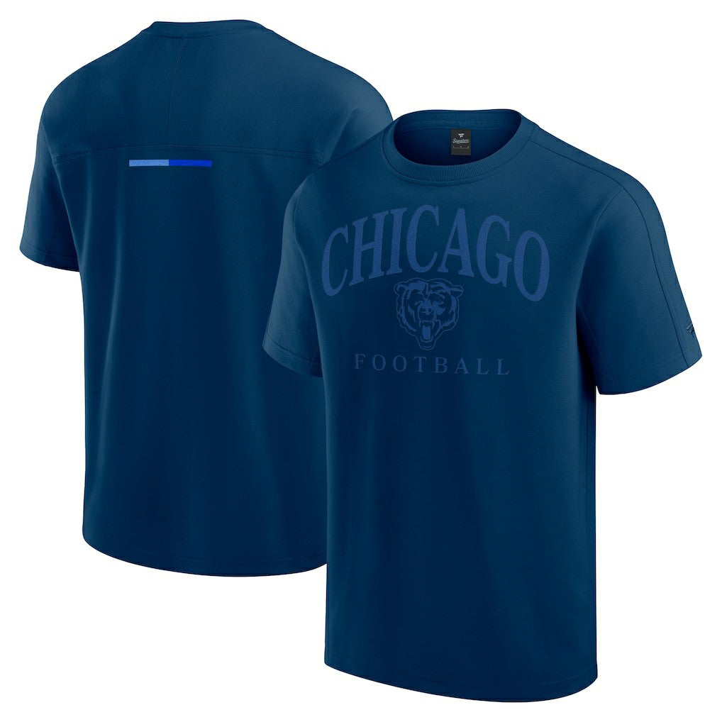 Chicago Bears Unisex Elements Flex Tri-Blend T-Shirt Navy
