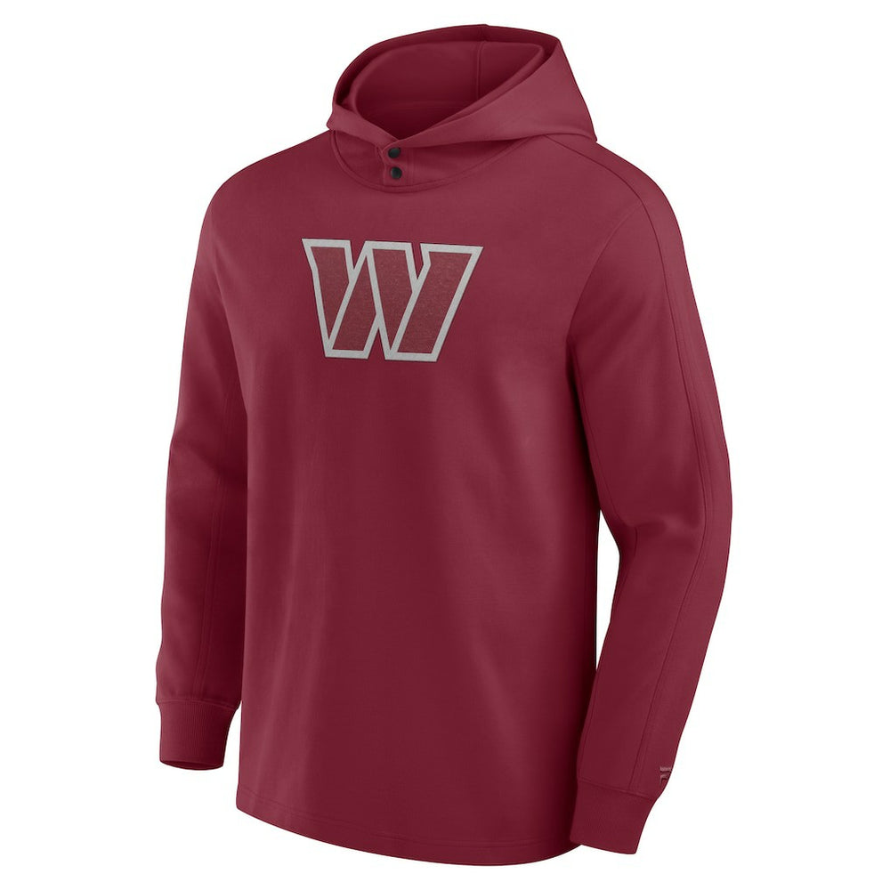 Washington Commanders Elements Blaze Tri-Blend Long Sleeve Hoodie T-Shirt Burgundy
