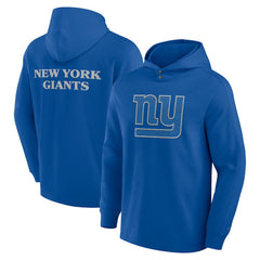 New York Giants Elements Blaze Tri-Blend Long Sleeve Hoodie T-Shirt Royal