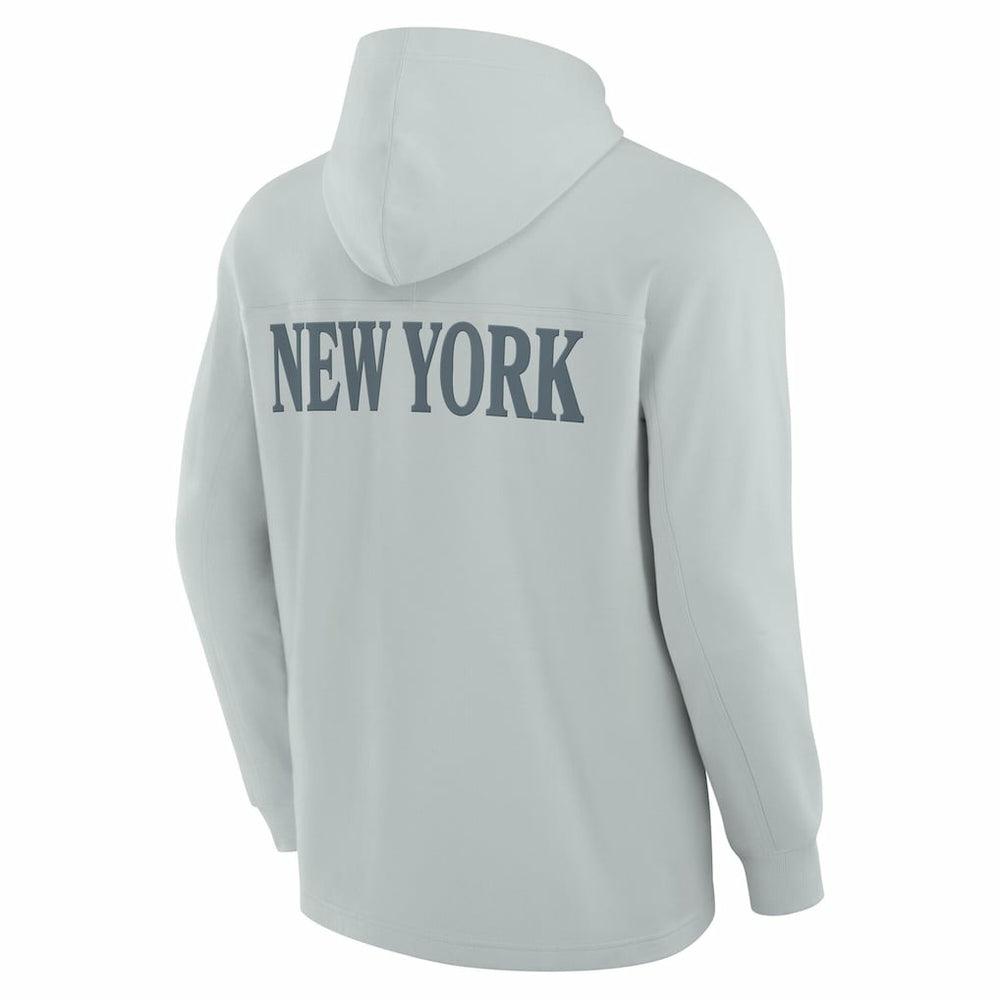 New York Jets Elements Blaze Tri-Blend Long Sleeve Hoodie T-Shirt Gray