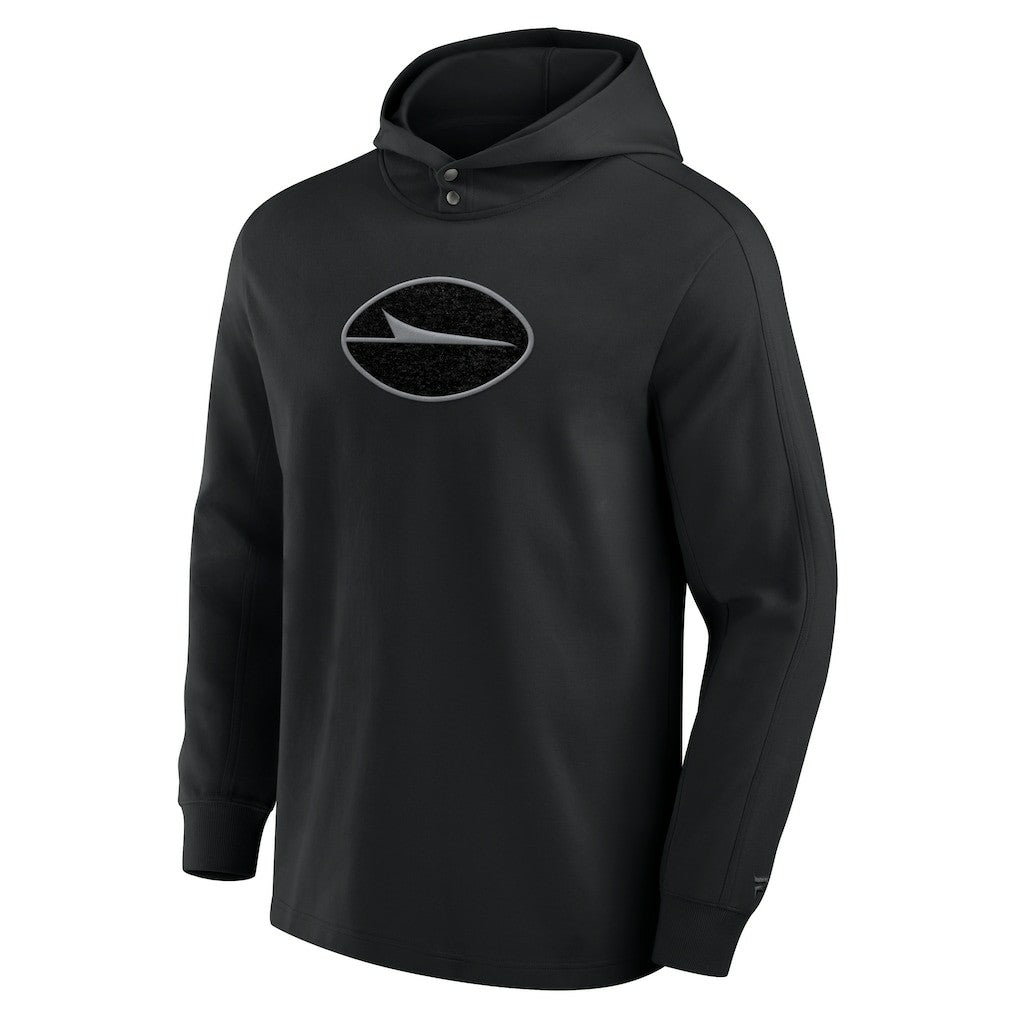 New York Jets Elements Blaze Tri-Blend Long Sleeve Hoodie T-Shirt Black
