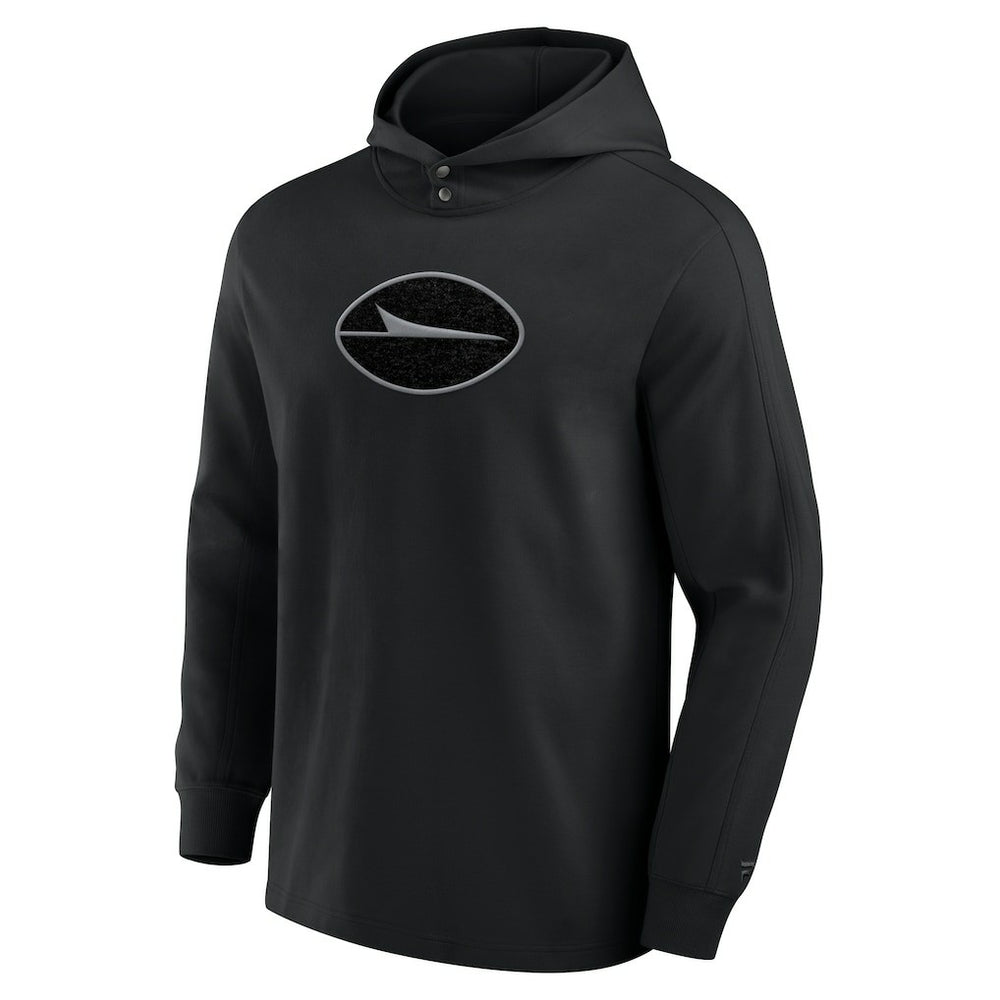 New York Jets Elements Blaze Tri-Blend Long Sleeve Hoodie T-Shirt Black