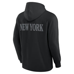 New York Jets Elements Blaze Tri-Blend Long Sleeve Hoodie T-Shirt Black