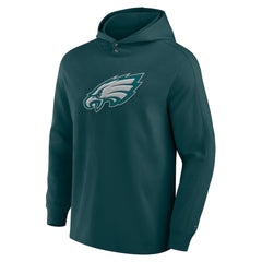 Philadelphia Eagles Elements Blaze Tri-Blend Long Sleeve Hoodie T-Shirt Midnight Green