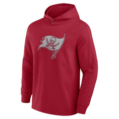 Tampa Bay Buccaneers Elements Blaze Tri-Blend Long Sleeve Hoodie T-Shirt Red