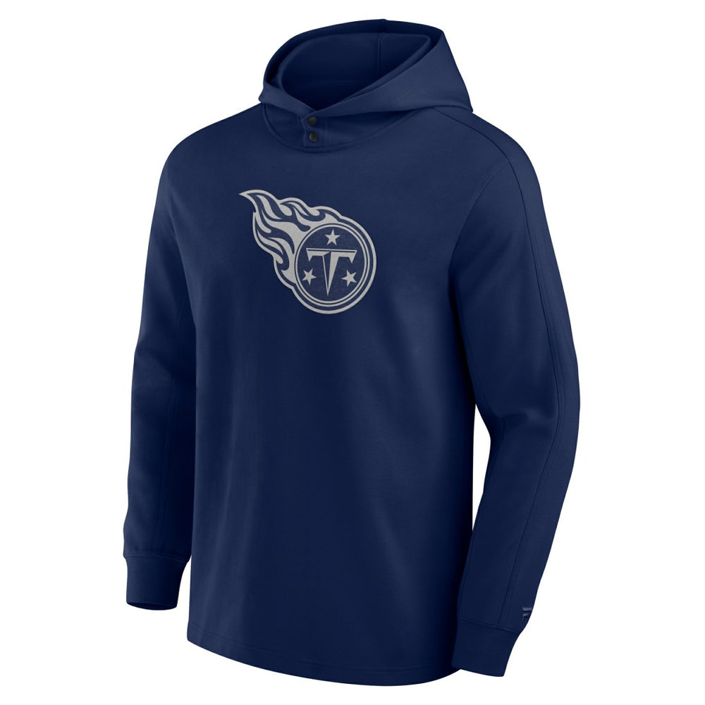 Tennessee Titans Elements Blaze Tri-Blend Long Sleeve Hoodie T-Shirt Navy