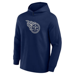 Tennessee Titans Elements Blaze Tri-Blend Long Sleeve Hoodie T-Shirt Navy