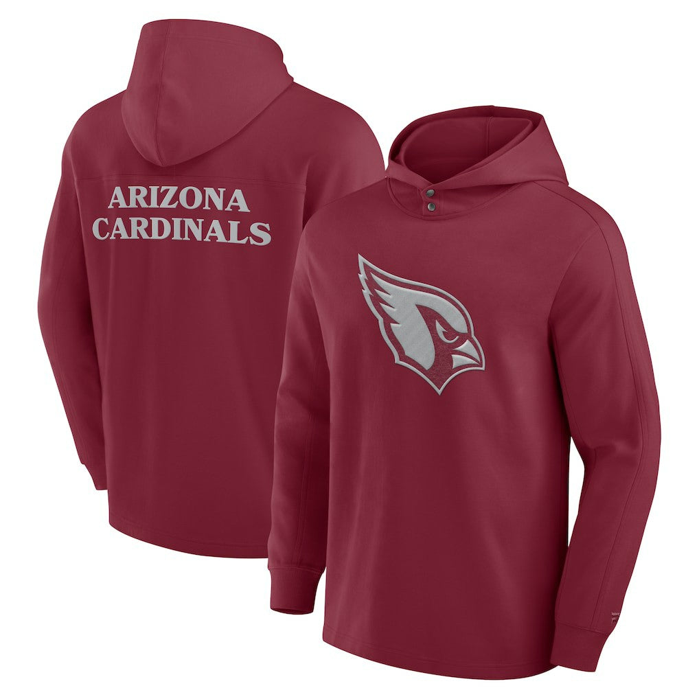 Arizona Cardinals Elements Blaze Tri-Blend Long Sleeve Hoodie T-Shirt Cardinal