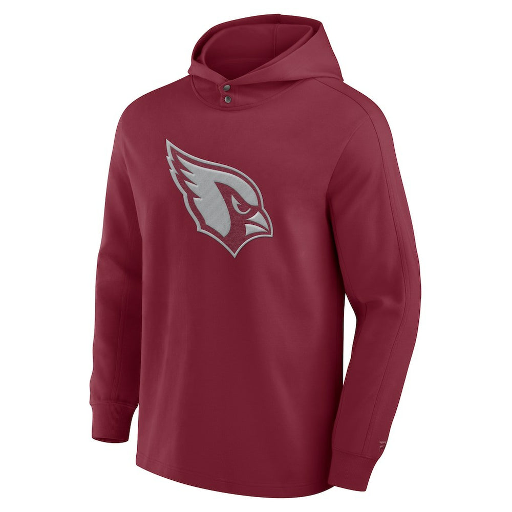 Arizona Cardinals Elements Blaze Tri-Blend Long Sleeve Hoodie T-Shirt Cardinal