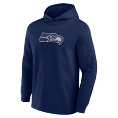 Seattle Seahawks Elements Blaze Tri-Blend Long Sleeve Hoodie T-Shirt College Navy