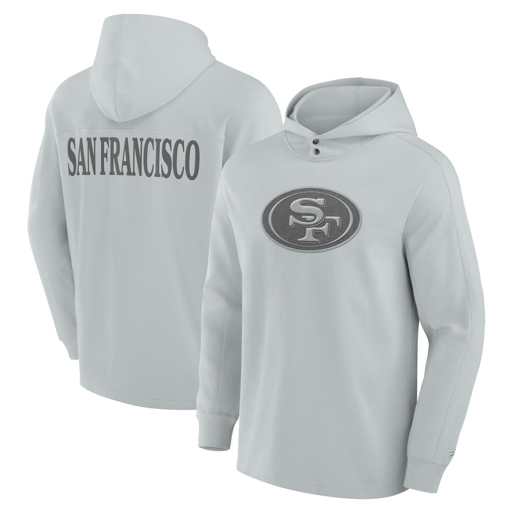 San Francisco 49ers Elements Blaze Tri-Blend Long Sleeve Hoodie T-Shirt Gray
