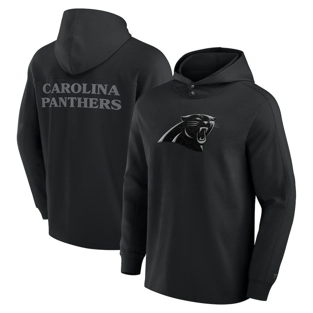 Carolina Panthers Elements Blaze Tri-Blend Long Sleeve Hoodie T-Shirt Black