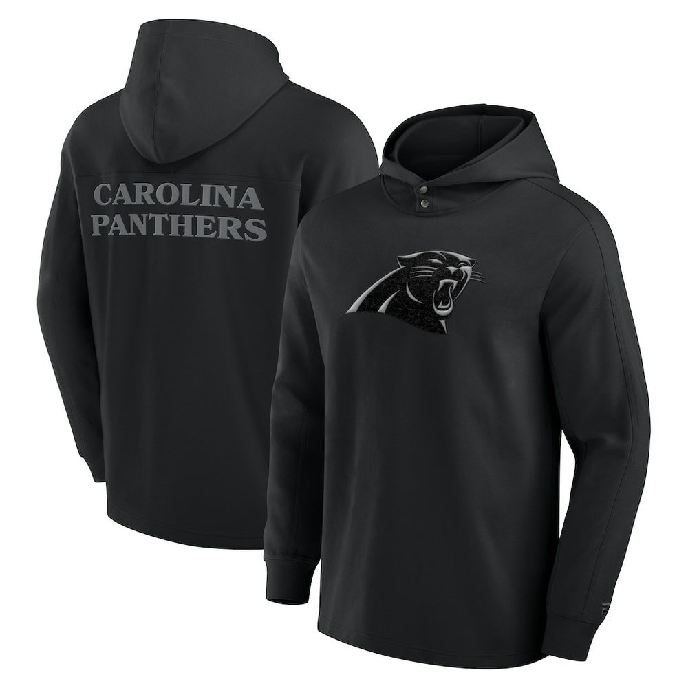 Carolina Panthers Elements Blaze Tri-Blend Long Sleeve Hoodie T-Shirt Black