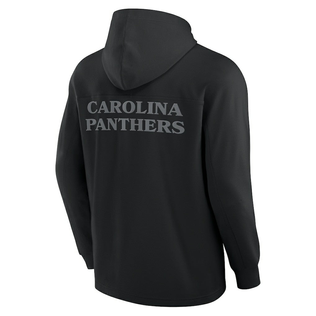 Carolina Panthers Elements Blaze Tri-Blend Long Sleeve Hoodie T-Shirt Black