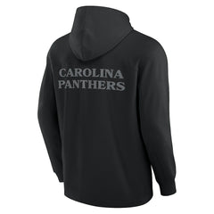 Carolina Panthers Elements Blaze Tri-Blend Long Sleeve Hoodie T-Shirt Black