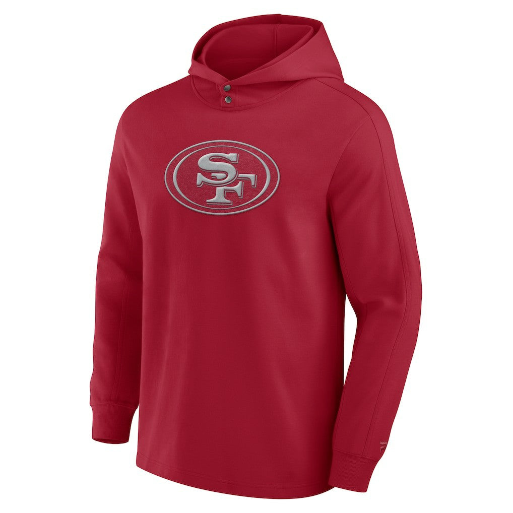 San Francisco 49ers Elements Blaze Tri-Blend Long Sleeve Hoodie T-Shirt Scarlet