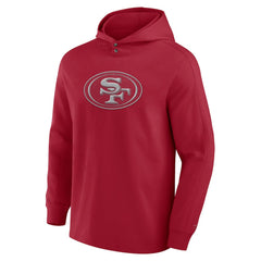 San Francisco 49ers Elements Blaze Tri-Blend Long Sleeve Hoodie T-Shirt Scarlet