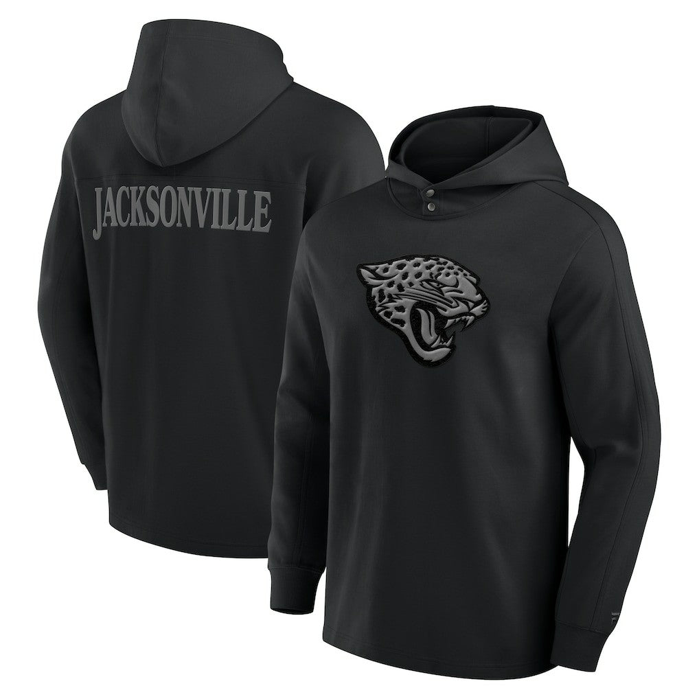 Jacksonville Jaguars Elements Blaze Tri-Blend Long Sleeve Hoodie T-Shirt Black